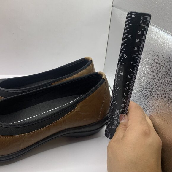 Romika 'Cassie 21' Wedge Flat Brandy size 42 US 11 leather brown slip on - Picture 4 of 9